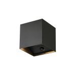 D'Lite Elingen Wall Light Aluminium Black Up & Down 2.9W 170lm - 830 Warm White | Battery-Powered - Light Sensor