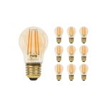 Multipack 10x Noxion Lucent LED E27 Ball Filament Amber 4.1W 350lm - 822 Extra Warm White | Dimmable - Replaces 32W