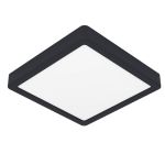 Eglo Connect.Z Smart Ceiling Light Bathroom Fueva 6-Z Plastic Black 10.5W 1600lm - 827-865 Tunable White + RGB | Dimmable