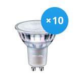Multipack 10x Philips MASTER Value LED Spot GU10 PAR16 4.9W 365lm 36D - 930 Warm White | Best Colour Rendering - Dimmable - Replaces 50W