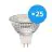 Multipack 25x Noxion LED Spot GU5.3 MR16 4.4W 345lm 12V 36D - 830 Warm White | Dimmable - Replaces 35W
