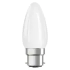 Ledvance Classic Performance LED Bulb B22d Candle Filament Frosted 4.8W 470lm - 827 Extra Warm White | Dimmable - Replaces 40W