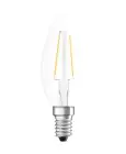 Ledvance  Classic LED E14 Candle Filament Clear 2.5W 250lm - 827 Extra Warm White | Replaces 25W