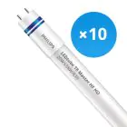 Multipack 10x Philips LED Tube T8 MASTER (HF) High Output 20W 2900lm - 830 Warm White | 150cm - Dimmable - Replaces 58W